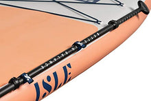 Load image into Gallery viewer, ISLE Pioneer Inflatable Stand Up Paddleboard &amp; iSUP Bundle Accessories &amp; Backpack — Wide Stance, Durable, Lightweight — 285 lbs Capacity (Coral Pink, 10'6" x 34" x 6")
