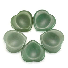 Load image into Gallery viewer, Sunligoo Healing Crystal Green Aventurine Love Heart Thumb Worry Stone Pocket Palm Gemstones for Anxiety Therapy Geometry Chakra Reiki Balancing
