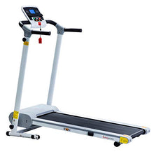Load image into Gallery viewer, Sunny Health &amp; Fitness SF-T7610 Electric Walking Folding Treadmill with LCD Display and Tablet Holder, 220 LB Max Weight, White
