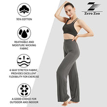 Load image into Gallery viewer, Zero Zoo Yoga Office Pants for Women, Dry Fast Women's Boot-Cut Yoga Pants High Waist Bootcut Casual Summer Lightweight Bootleg Sports Pants Tummy Control Long Workout Flare Pants 1 Pack, Coin, M
