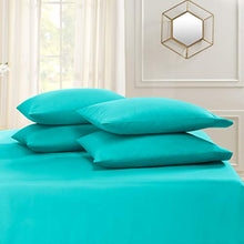 Load image into Gallery viewer, 6 Piece Queen Sheets - Bed Sheets Queen Size – Bed Sheet Set Queen Size - 6 PC Sheets - Deep Pocket Queen Sheets Microfiber Queen Bedding Sets Hypoallergenic Sheets - Queen - Teal Blue
