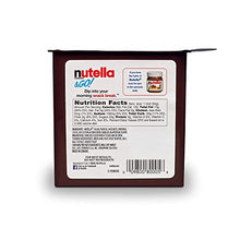 Load image into Gallery viewer, Nutella and Go Snack Packs, Chocolate Hazelnut Spread with Breadsticks, Perfect Bulk Snacks for Kids&#39; Lunch Boxes, Great for Holiday Stocking Stuffers, 1.8 oz, Pack of 12
