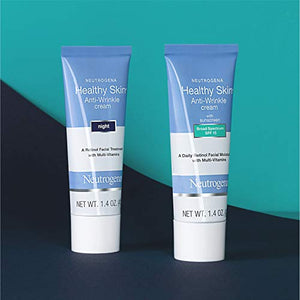 Neutrogena Healthy Skin Anti-Wrinkle Retinol Night Cream with Vitamin E and Vitamin B5 - Night Moisturizer Cream with Retinol, Vitamin E, Vitamin B5, Glycerin, 1.4 oz