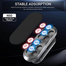 Load image into Gallery viewer, 【2 Pack】 TT&amp;C Magnetic Car Zinc Alloy Phone Mount【Upgrade Magnet 8pcs】 Universal Dashboard Holder, Cell Phone Grip Car Kits, 360° Adjustable Super Strong Magnet for Samsung,iPhone, LG (Black)
