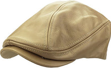 Load image into Gallery viewer, KBL-108 DBR L/XL Genuine Leather Ascot Ivy Newsboy Hat
