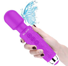 Load image into Gallery viewer, Powerful Vibrate Wand Massager with 20 Magic Vibration Modes Whisper Quiet Waterproof Personal Handheld Cordless for Neck Shoulder Back Body Massage Sports Recovery &amp; Muscle Aches
