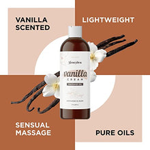 Load image into Gallery viewer, Vanilla Massage Oil for Massage Therapy - Sensual Massage Oil for Couples with Aromatherapy Oils Jojoba Sweet Almond &amp; Coconut Oil for Powerful Skin Care Benefits - Therapeutic Relief Couples Gift
