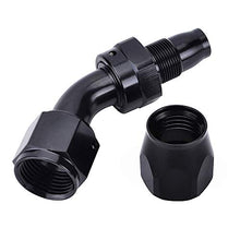 Load image into Gallery viewer, 3/8 6AN 20FT Fuel Line Hose Kit, Nylon Stainless Steel Braided Fuel Line Oil/Gas/Fuel Hose End Fitting Hose with 10PCS Swivel Fuel Hose Fitting Adapter Kit - Black
