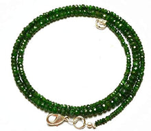 Load image into Gallery viewer, GEMS-WORLD Beads Gemstone 1 Strand Natural 18 inches Full Strands Green Garnet tsavorite Faceted Rondelle Beads Super Necklace 2 to 6 MM
