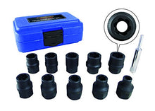 Load image into Gallery viewer, Astro Pneumatic Tool 7411M 11 Piece 1/2" Dr Metric Flank Bite Damaged Fastener Impact Sockets
