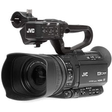 Load image into Gallery viewer, JVC GY-HM250 UHD 4K Streaming Camcorder W/ 64GB Memory Card, HDMI Cable, Case, LED Light, Cleaning Kit and More. Professional Bundle
