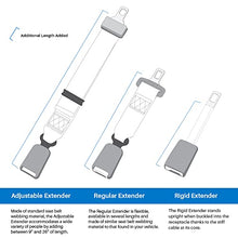 Load image into Gallery viewer, SEAT BELT EXTENDER PROS Original Car Buckle Extender, Seat Belt Extension (7/8" Tongue Width) - Buckle Up to Drive Safely - 7" Bendable 2-Pack - Shipping from The US
