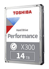 Load image into Gallery viewer, Toshiba X300 14TB Performance &amp; Gaming 3.5-Inch Internal Hard Drive - CMR SATA 6 Gb/s 7200 RPM 256 MB Cache - HDWR21EXZSTA
