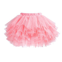 Load image into Gallery viewer, elamccor Tutu Skirt for Baby Girl Toddler 6 Layered Tulle Skirts, Watermelon Pink, 3-4T
