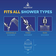 Load image into Gallery viewer, AquaBliss Revitalizing Shower Filter w/ 1 Replaceable Multi-Stage Filter Cartridge Inside - Plus 3 Extra SFC100 Filter Cartridges (Exclusive Bundle)
