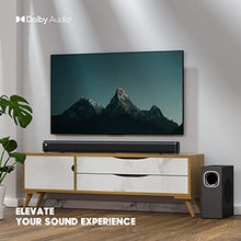 Load image into Gallery viewer, Sound Bar with 【Dolby】, 2.1 CH TV Soundbar with Subwoofer Works with 4K&amp;HD TVs (D2, 200W)
