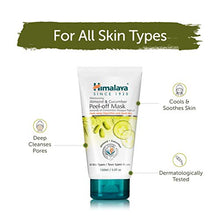 Load image into Gallery viewer, Himalaya Almond &amp; Cucumber Peel Off Mask for Purifying &amp; Deep Cleaning, to Hydrate &amp; Rejuvenate Tired Skin, 5.07 oz
