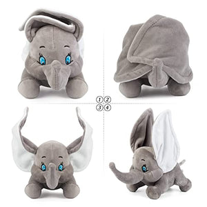 Stuffed Elephant Plush Animal Toy 9.8 INCH(2PC)
