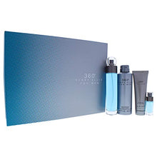 Load image into Gallery viewer, Perry Ellis 360 By Perry Ellis for Men - 4 Pc Gift Set 3.4oz Edt Spray, 6.8oz Deodorizing Body Spray, 3.0oz Shower Gel, 0.25oz Edt Spray, 4count
