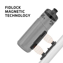 Load image into Gallery viewer, Fidlock TWIST Bottle 600 Set- Bike Water Bottle Holder with Attached Bottle - Cage Free Magnetic Mount - Smoke
