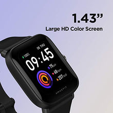 Load image into Gallery viewer, Amazfit Bip U Pro Smart Watch with Alexa Built-In for Men Women, GPS Fitness Tracker with 60+ Sport Modes, Blood Oxygen Heart Rate Sleep Monitor, 5 ATM Waterproof, for iPhone Android Phone (Black)
