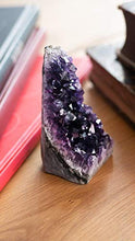 Load image into Gallery viewer, EMPORION Natural Amethyst (1 lb to 1.5 lb) Crystal Clusters Stone from Uruguay Raw Geode Quartz - Deep Purple Color
