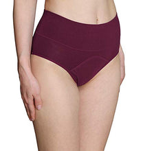 Load image into Gallery viewer, INNERSY Womens Menstrual Period Panties High Waist Cotton Postpartum Underwear 3 Pack(X-Large, Dark Red&amp;Navy&amp;Gray)
