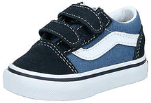 Load image into Gallery viewer, Vans Boy's Old Skool V-K, Navy, 8 M Toddler
