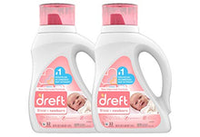 Load image into Gallery viewer, Dreft Stage 1: Newborn Hypoallergenic Liquid Baby Laundry Detergent (HE), Natural for Baby, Newborn, or Infant, 50 Ounce (32 Loads), 2 Count (Packaging May Vary)
