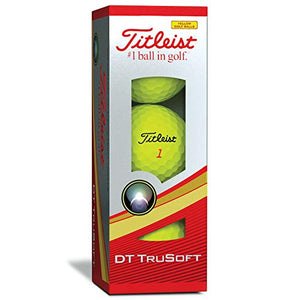 Titleist DT TruSoft Golf Balls, Yellow (One Dozen)