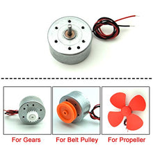 Load image into Gallery viewer, EUDAX Mini Generator Motors 3V-12V DC Motor Electric Motor for DIY Toys Wind Turbine Generator Hand Cranked Power Generator Model (Metal Motor Holder)
