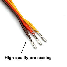 Load image into Gallery viewer, 5 Pcs JR/Futaba Style Servo 1 to 2 Y Harness Leads Splitter Cable Male to Female Extension Lead Wire for RC Models Airplane 7cm
