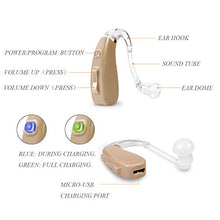 Load image into Gallery viewer, Banglijian Hearing Amplifier Rechargeable Ziv-201 High Quality Digital BTE Small Size
