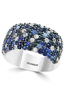 Effy Splash 925 Sterling Silver Sapphire Ring, 3.26 TCW IRS0A672SS