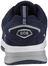 Load image into Gallery viewer, New Balance Men's 608 V5 Casual Comfort Cross Trainer, Pigment/Gunmetal/Silver Metallic, 8 M US
