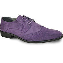 Load image into Gallery viewer, Bravo! Men Dress Shoe King-3 Classic Oxford with Leather Lining - Wide Width Available Purple
