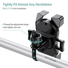 Load image into Gallery viewer, ECASA Bike Phone Mount, One-Hand Operation Cell Phone Mountain Bike Holder, for Bicycle Motorcycle Handlebar, Cradle Clamp for iPhone 11, Samsung and Most 4.7-6.5 inch Smartphones
