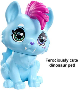 Cave Club Tella Doll (8 – 10-inch, Blue Hair) Poseable Prehistoric Fashion Doll with Dinosaur Pet and Accessories, Gift for 4 Year Olds and Up [Amazon Exclusive]
