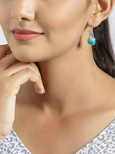 Load image into Gallery viewer, YoTreasure 1.50&quot;Larimar Blue Topaz 925 Sterling Silver Dangle Earrings
