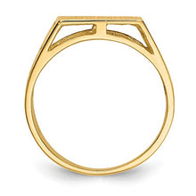 Load image into Gallery viewer, 14k Yellow Gold 12.0x12.5mm Mens Signet Band Ring Size 10.00 Man Fine Jewelry For Dad Mens Gifts For Him
