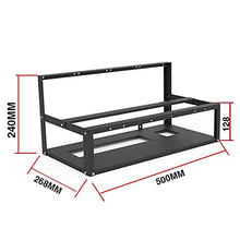 Load image into Gallery viewer, 6 GPU Mining Rig Frame Steel Open Air Miner Mining Frame Rig Case for Crypto Coin Currency Bitcoin Mining Accessories Tools, Frame Only

