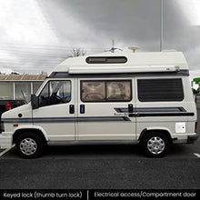 Load image into Gallery viewer, NUSET White Electrical Cable Hatch Lock with Key, RV042
