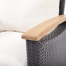 Load image into Gallery viewer, Christopher Knight Home 312610 Doggerville Outdoor 4 Seater Chat Set with Coffee Table, Multi-Brown, Beige, Teak Finish
