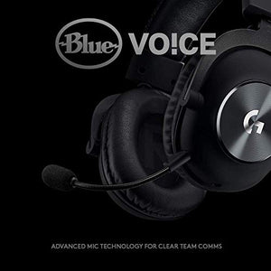 Logitech G PRO X Gaming Headset (2nd Generation) with Blue Voice, DTS Headphone 7.1 and 50 mm PRO-G Drivers, for PC, Xbox One, Xbox Series X|S,PS5,PS4, Nintendo Switch, Black (Renewed)