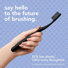 Load image into Gallery viewer, hello Manual Adult Toothbrush With Reusable Charcoal Modern Aluminum Handle &amp; 4 Soft Replacement Heads, Bpa-free, 4 count

