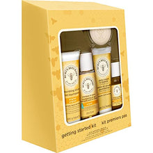 Load image into Gallery viewer, Burt's Bees Baby Getting Started Gift Set, 5 Trial Size Baby Skin Care Products, Lotion, Shampoo &amp; Wash, Daily Cream-to-Powder, Baby Oil and Soap, Yellow
