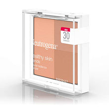 Load image into Gallery viewer, Neutrogena Healthy Skin Blends Powder Blush Makeup Palette, Illuminating Pigmented Blush with Vitamin C &amp; Botanical Conditioners for Blendable, Buildable Application, 30 Sunkissed,.3 oz

