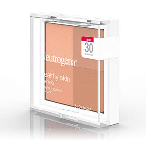 Neutrogena Healthy Skin Blends Powder Blush Makeup Palette, Illuminating Pigmented Blush with Vitamin C & Botanical Conditioners for Blendable, Buildable Application, 30 Sunkissed,.3 oz