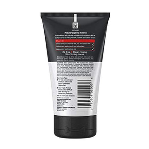 Neutrogena Men Exfoliating Razor Defense Daily Shave Face Scrub, Conditioning Facial Cleanser for Smoother Skin & Less Razor Irritation, Dye-Free, 4.2 fl. oz (Pack of 3)
