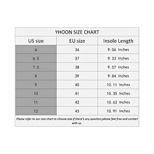 Load image into Gallery viewer, YHOON Women's Walking Shoes Slip on Sneakers - Lightweight Tennis Shoes Sock Sneakers Black White 6
